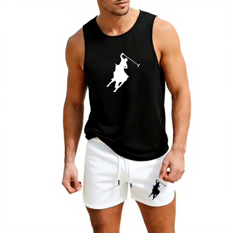 Outdoor Sportswear - Completo estivo da uomo europeo, gilet