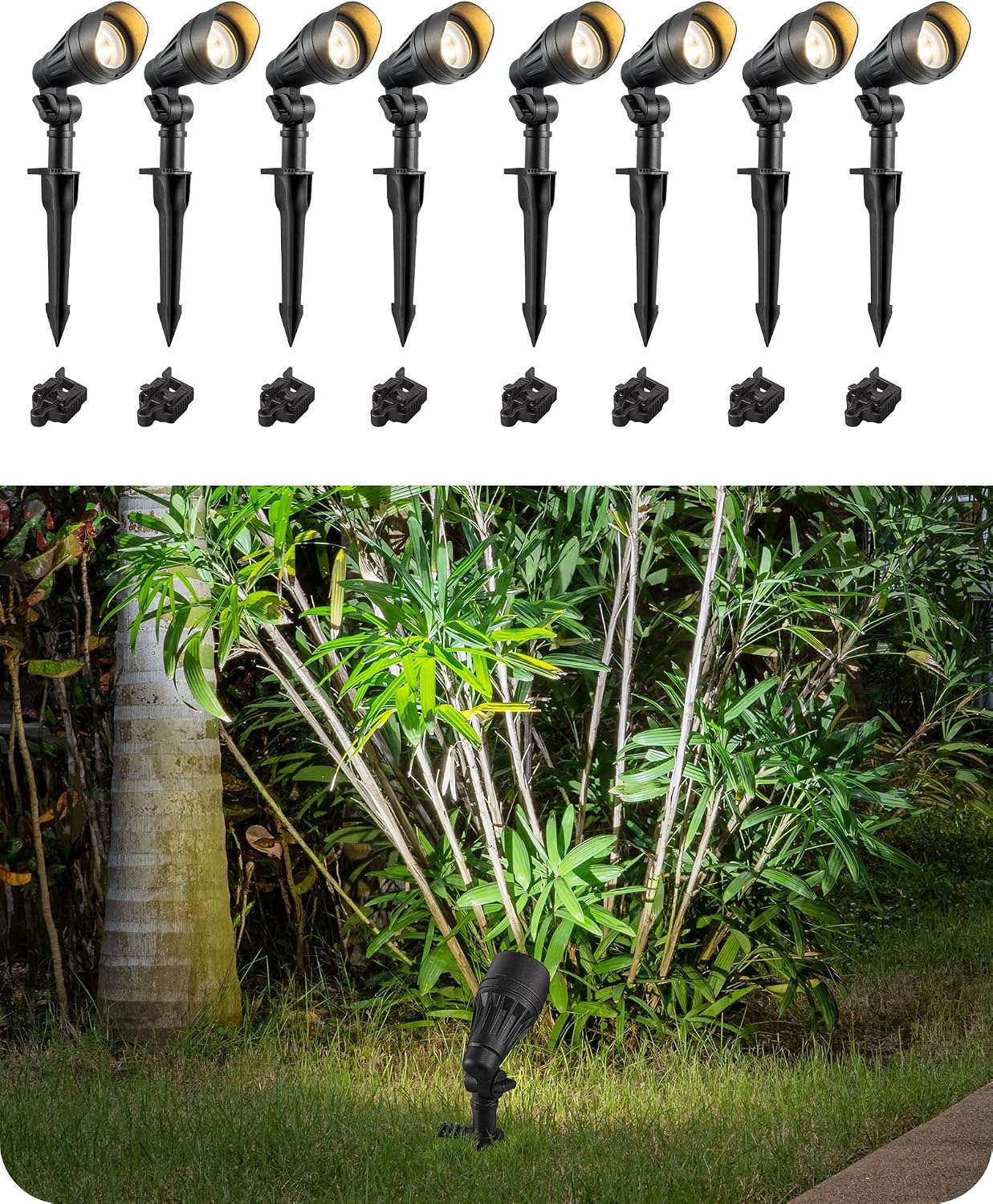Outdoor Spotlight - Faretto a Bassa Tensione con Alloggiamento