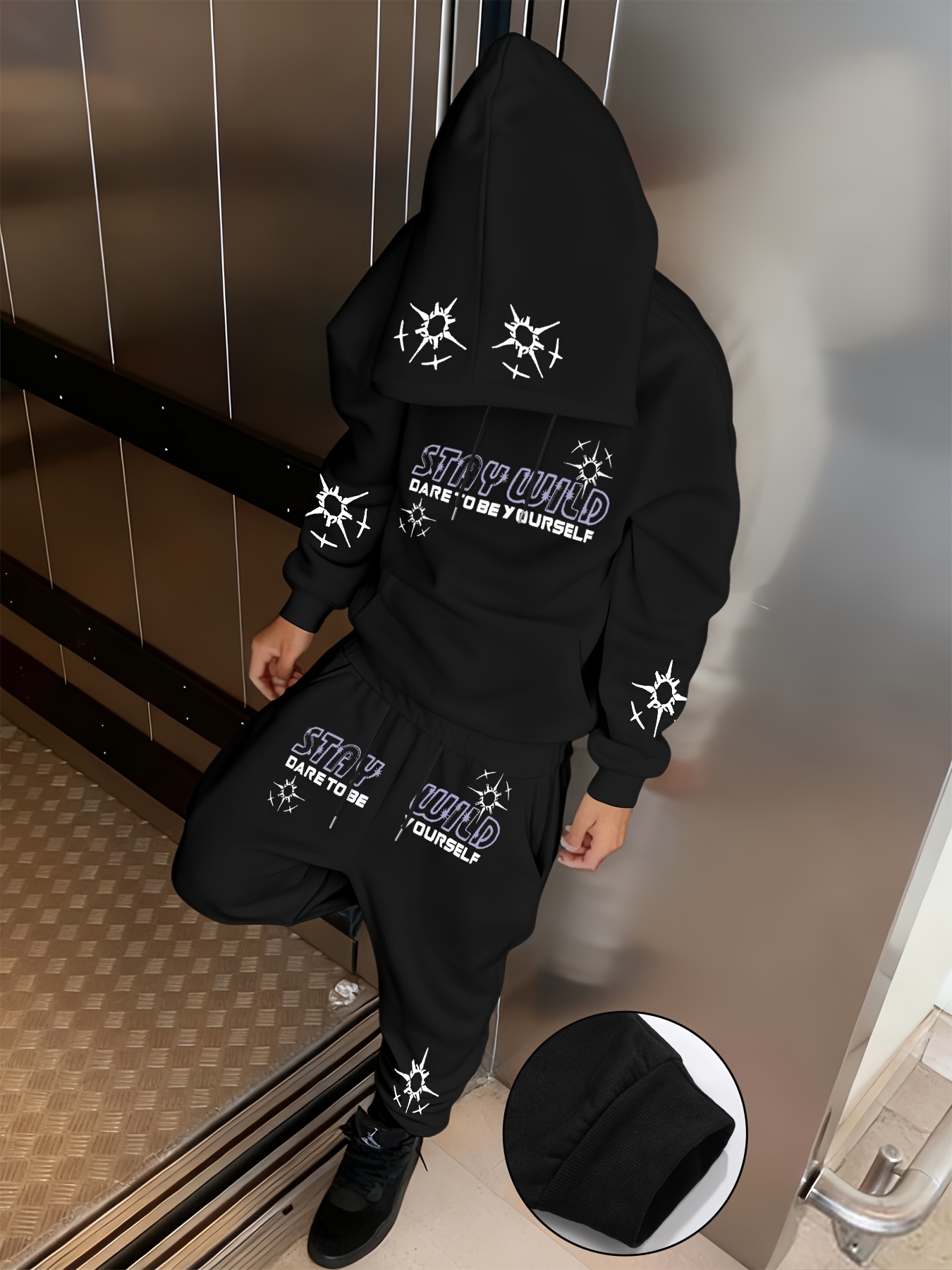 Outdoor Sport Hoodie - Set da 2 pezzi con felpa