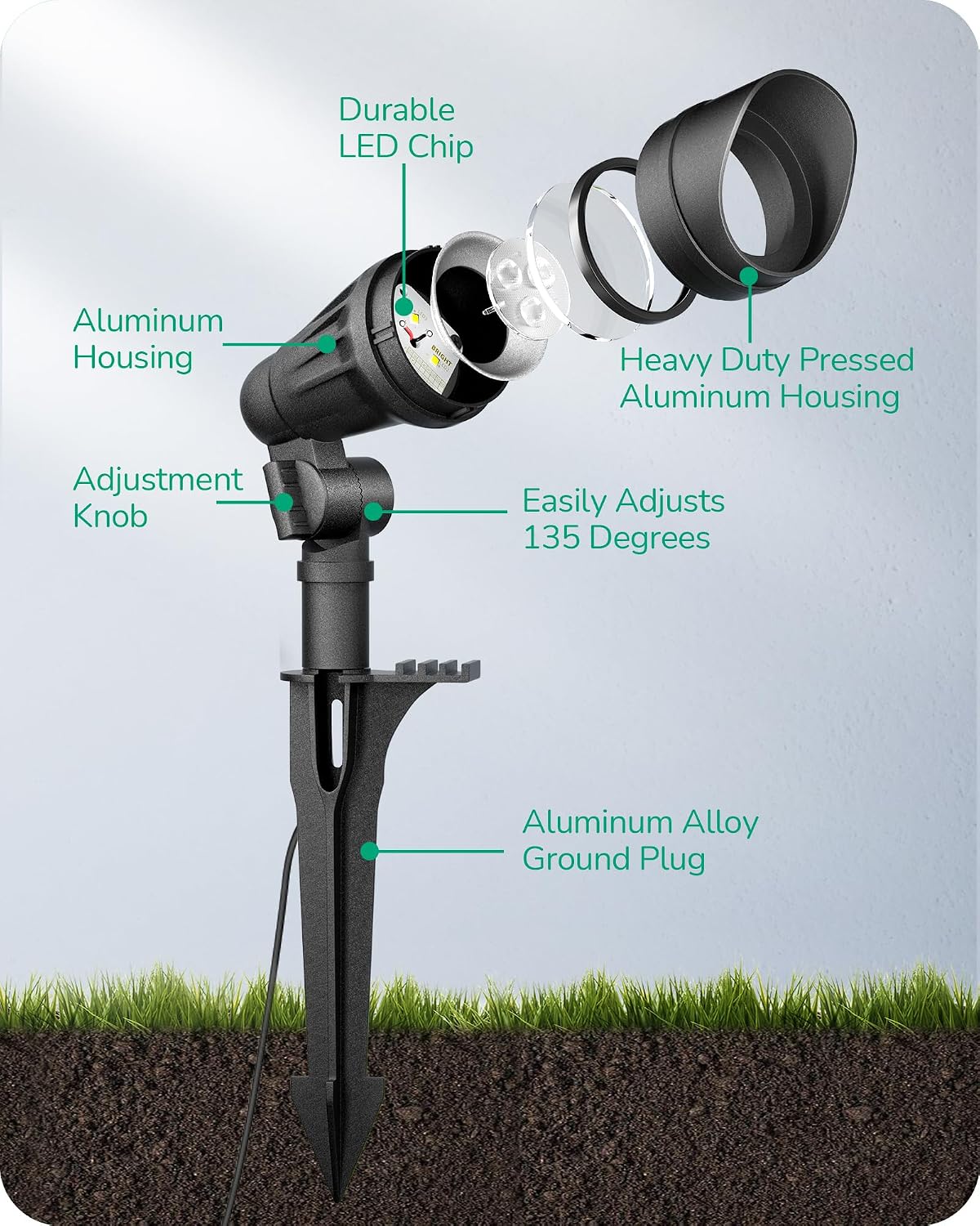 Faretto a Bassa Tensione con A - Outdoor Spotlight recensione e prezzo
